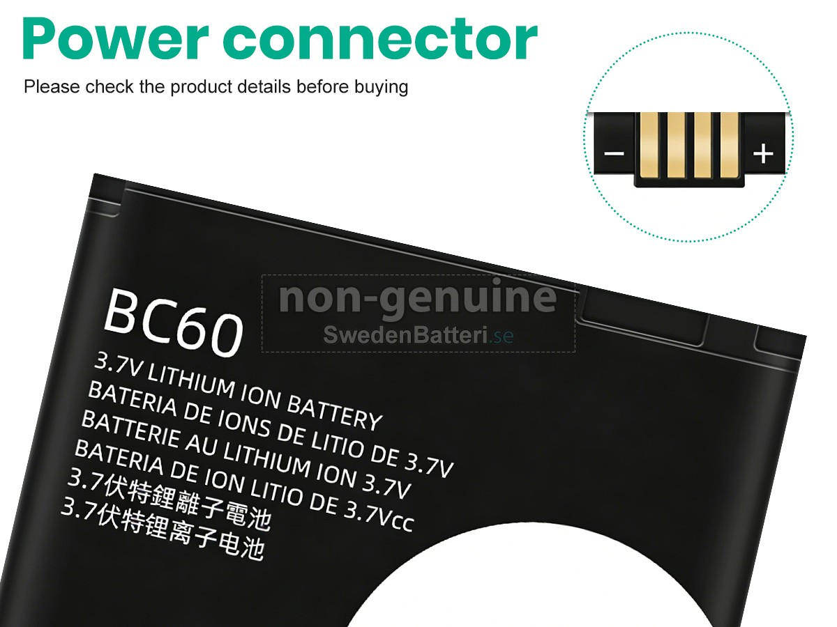 batteri till Motorola BC60