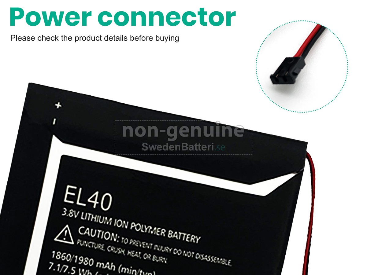 batteri till Motorola EL40