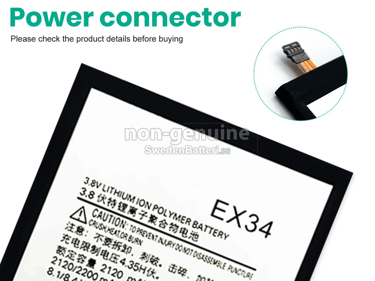 batteri till Motorola EX34