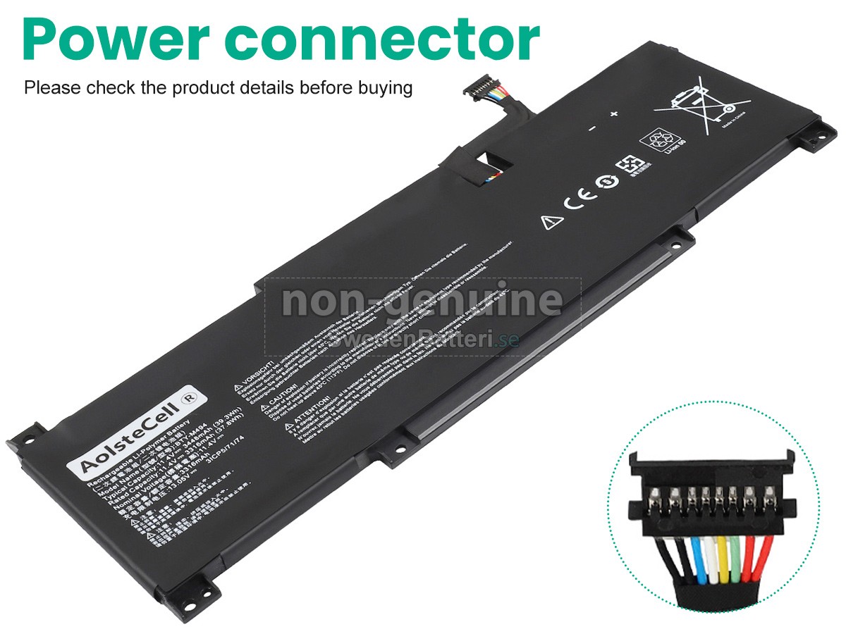 batteri till MSI MODERN 14 C12M-668FR