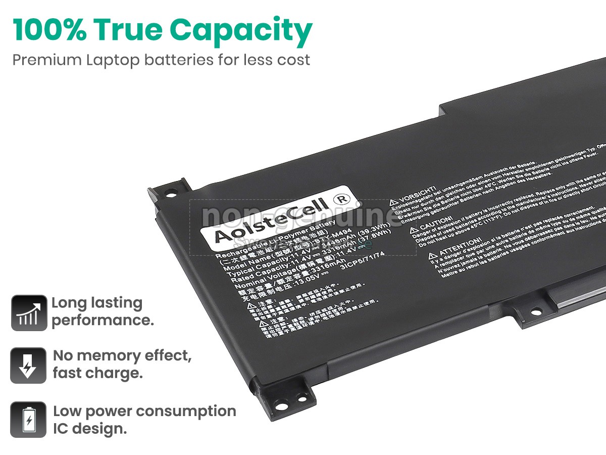 batteri till MSI MODERN 14 C12M-668FR