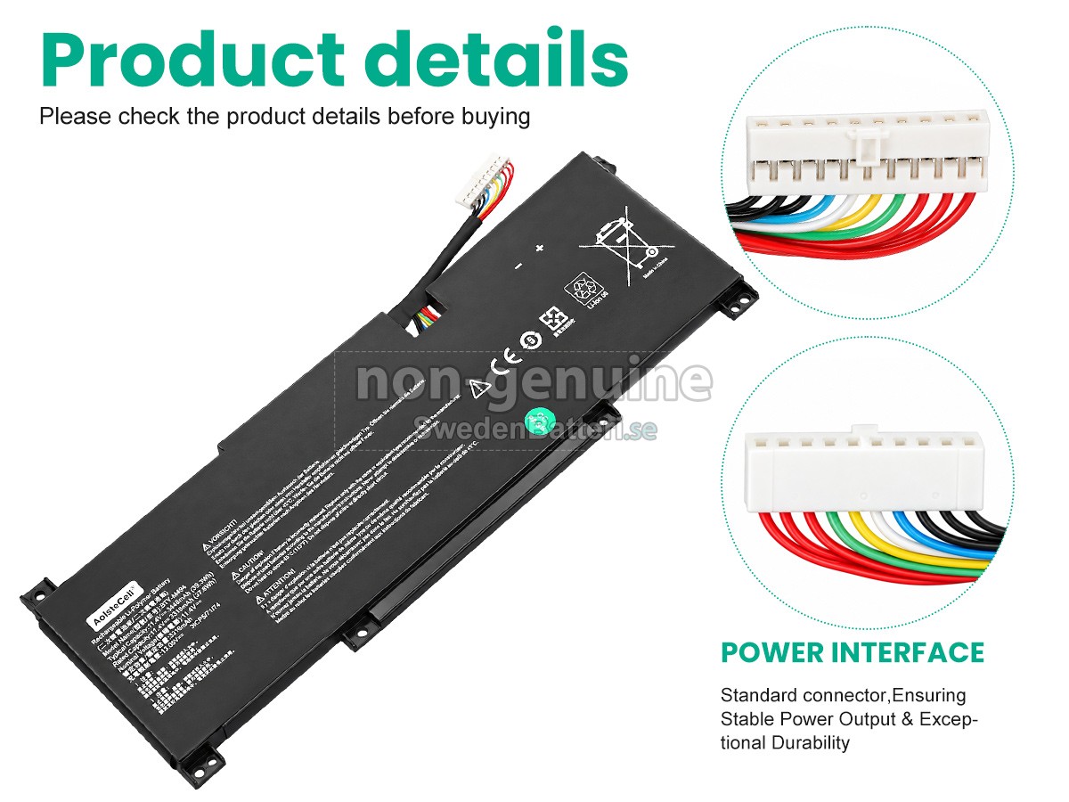 batteri till MSI MODERN 14 C12M-668FR