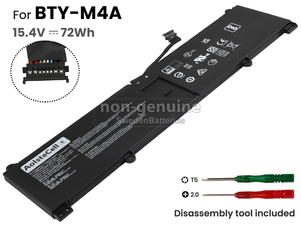 batteri till MSI BTY-M4A