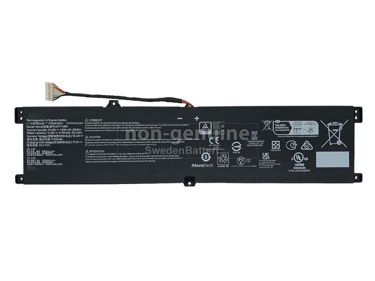 batteri till MSI CREATOR M16 HX C14VEG-446SP