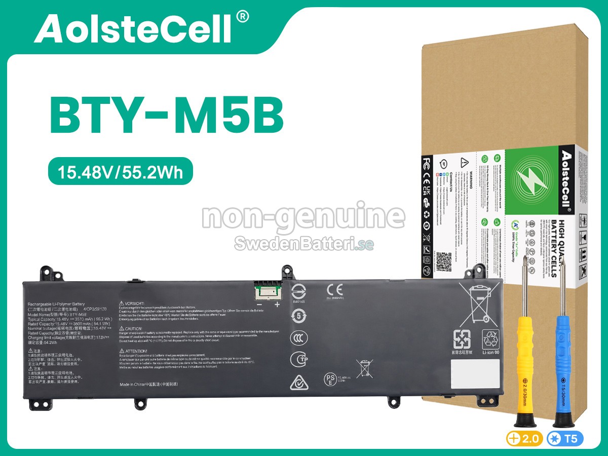 batteri till MSI BTY-M5B