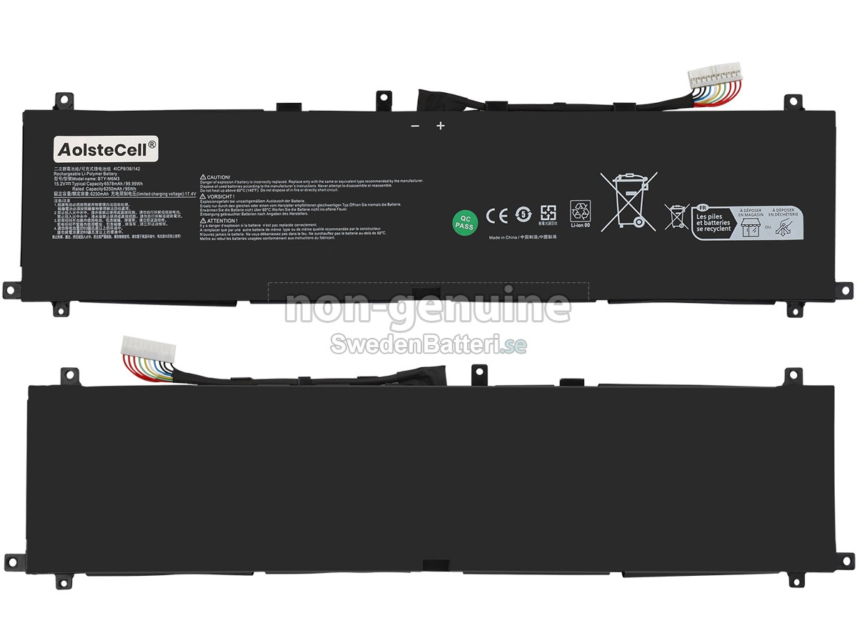 batteri till MSI RAIDER GE68HX 13V