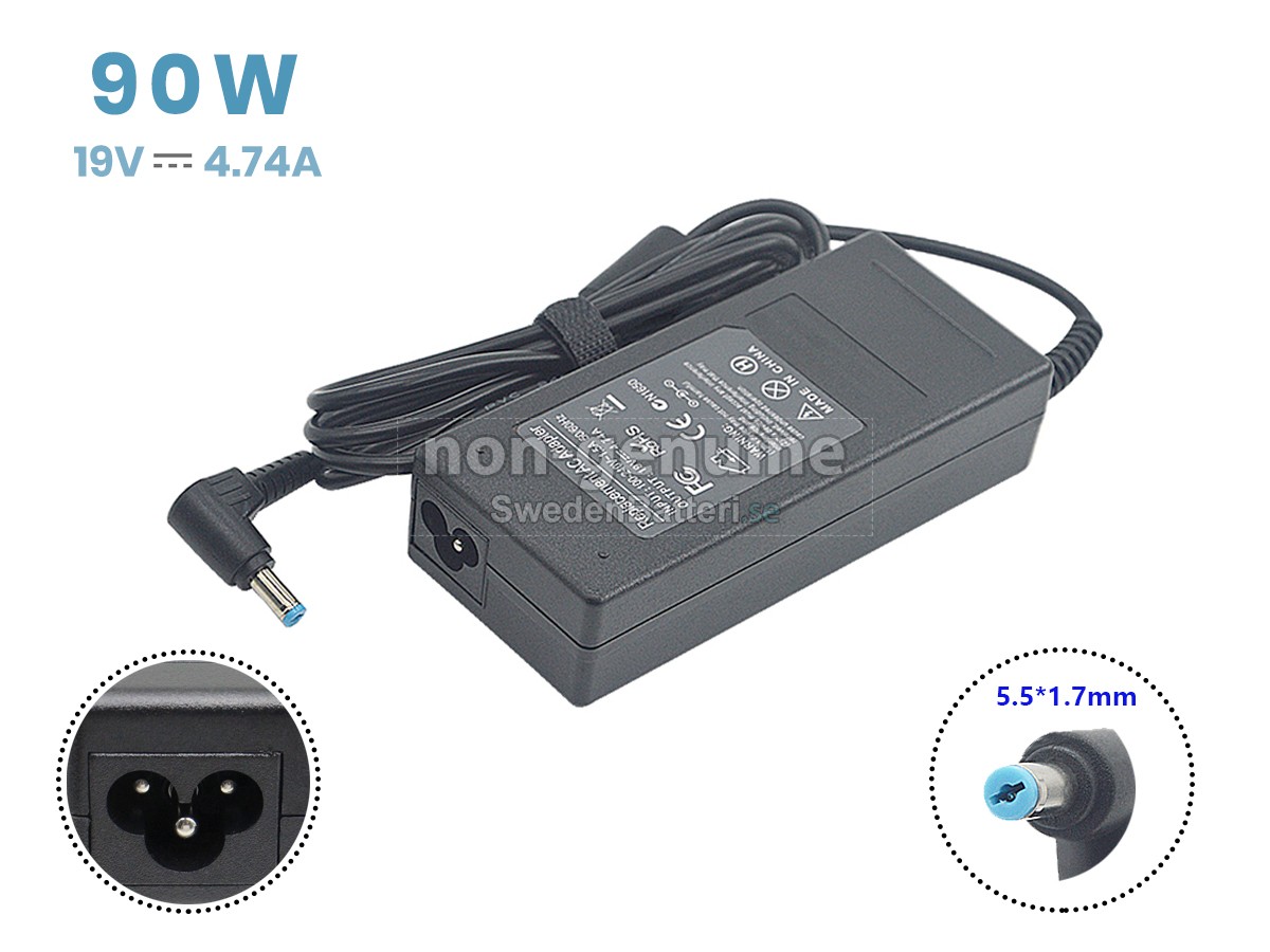 Acer 90W 19V-4.74A 5.5*1.7MM Laddare Nätadaper