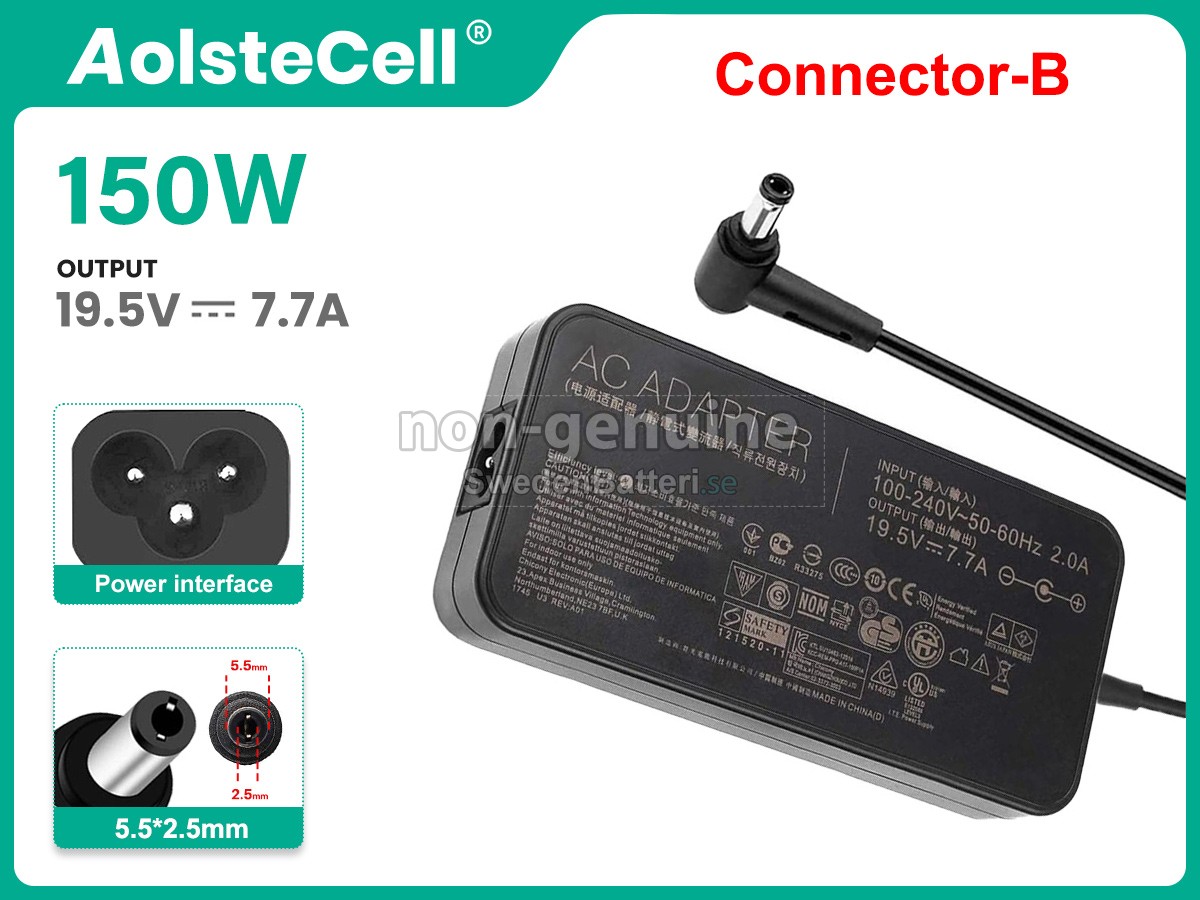 Asus A18-150P1A Laddare Nätadaper