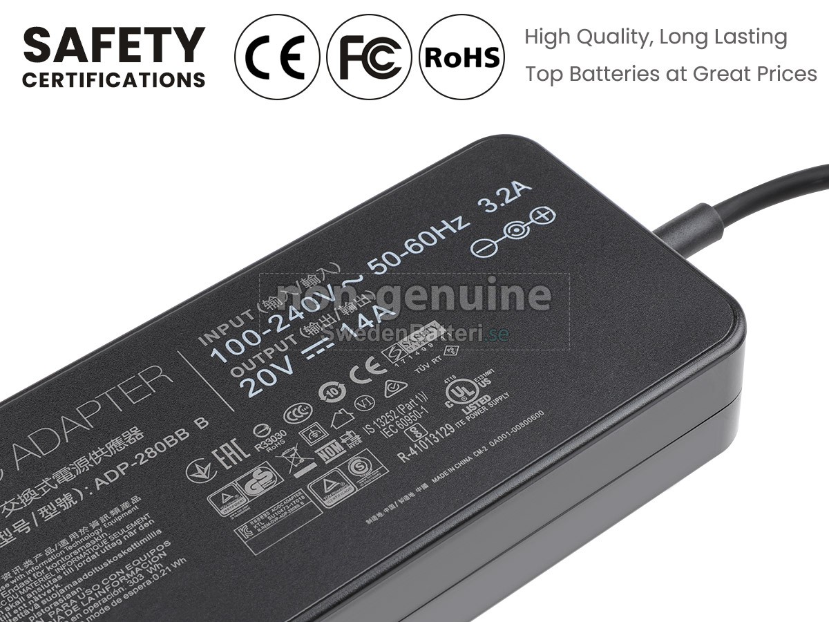 Asus 0A001-00800600 Laddare Nätadaper