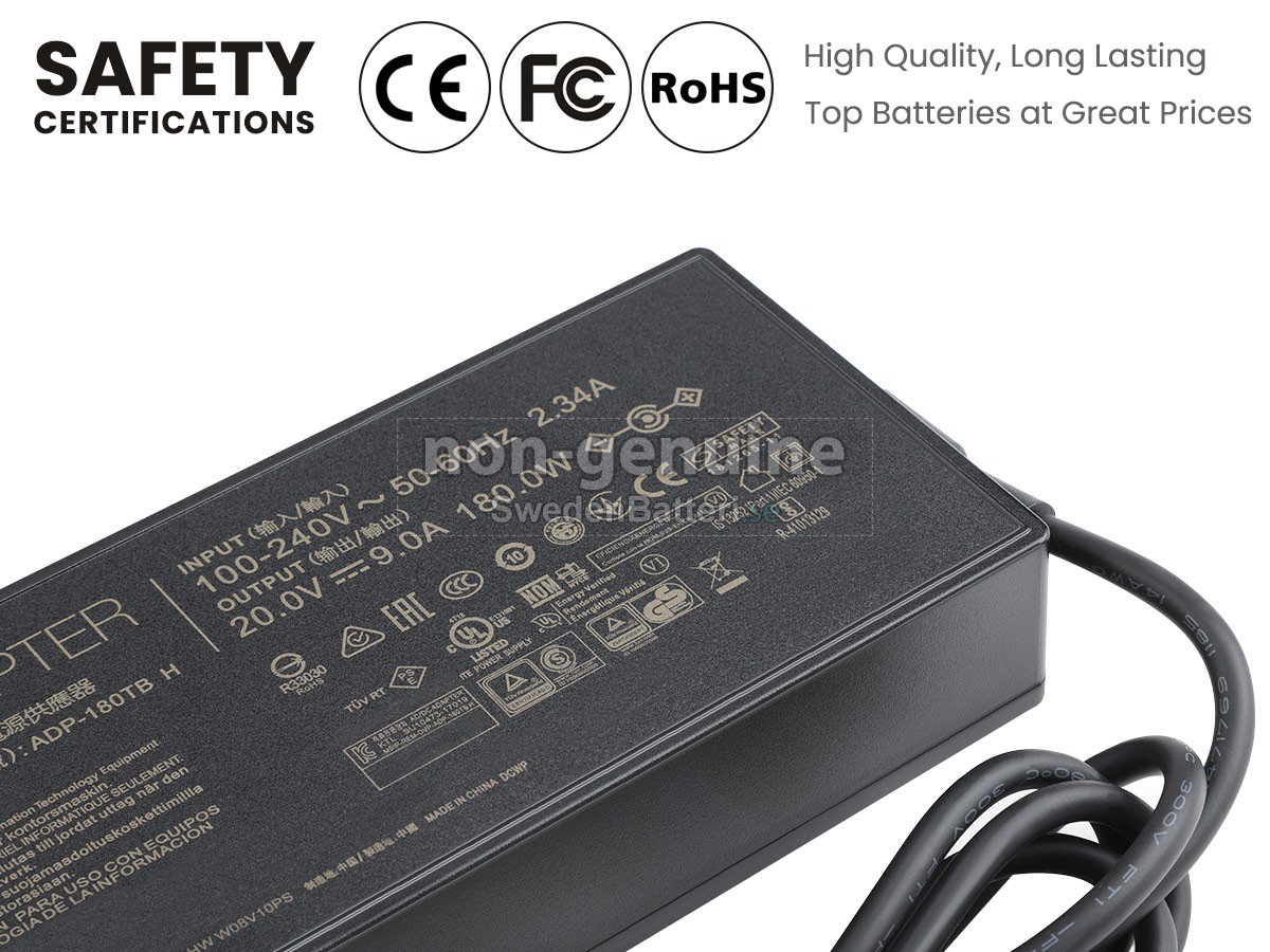 Asus 20V 9A 180W 6.0*3.7MM Laddare Nätadaper