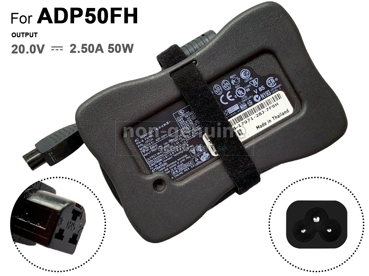 Dell ADP50FH Laddare Nätadaper