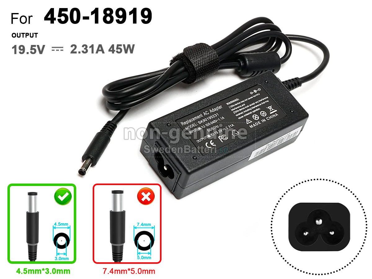 Dell 0285K Laddare Nätadaper