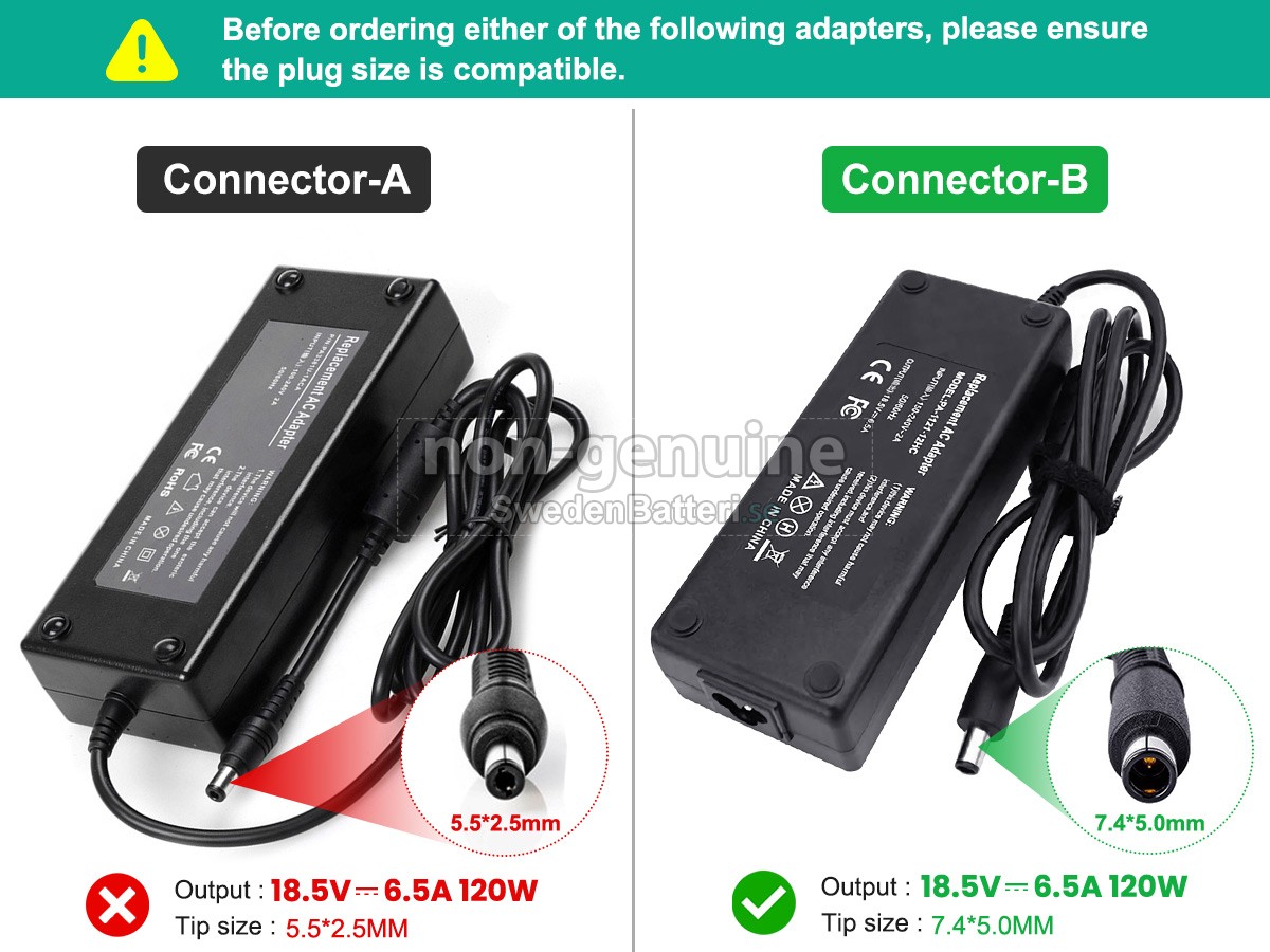 HP PPP016L-E Laddare Nätadaper