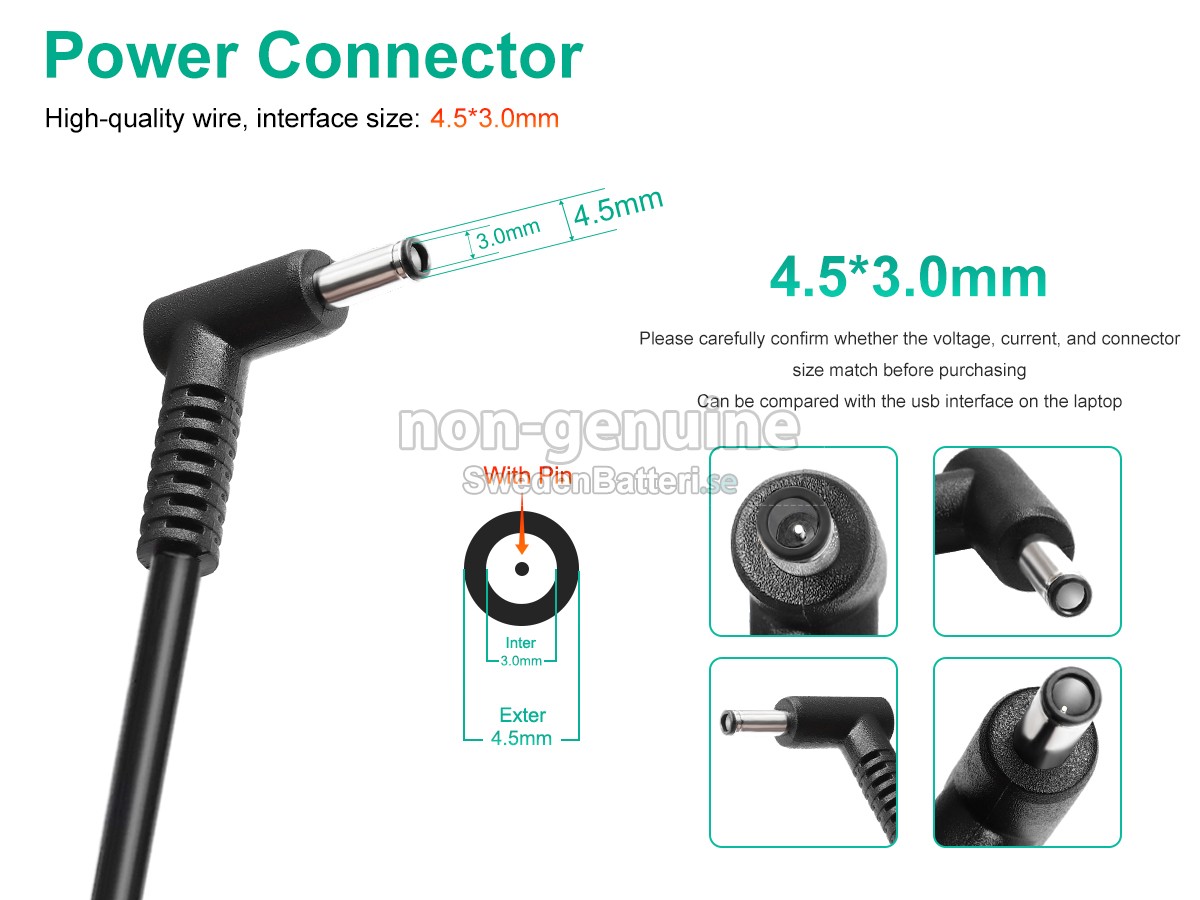 MSI MS-4530-65W Laddare Nätadaper