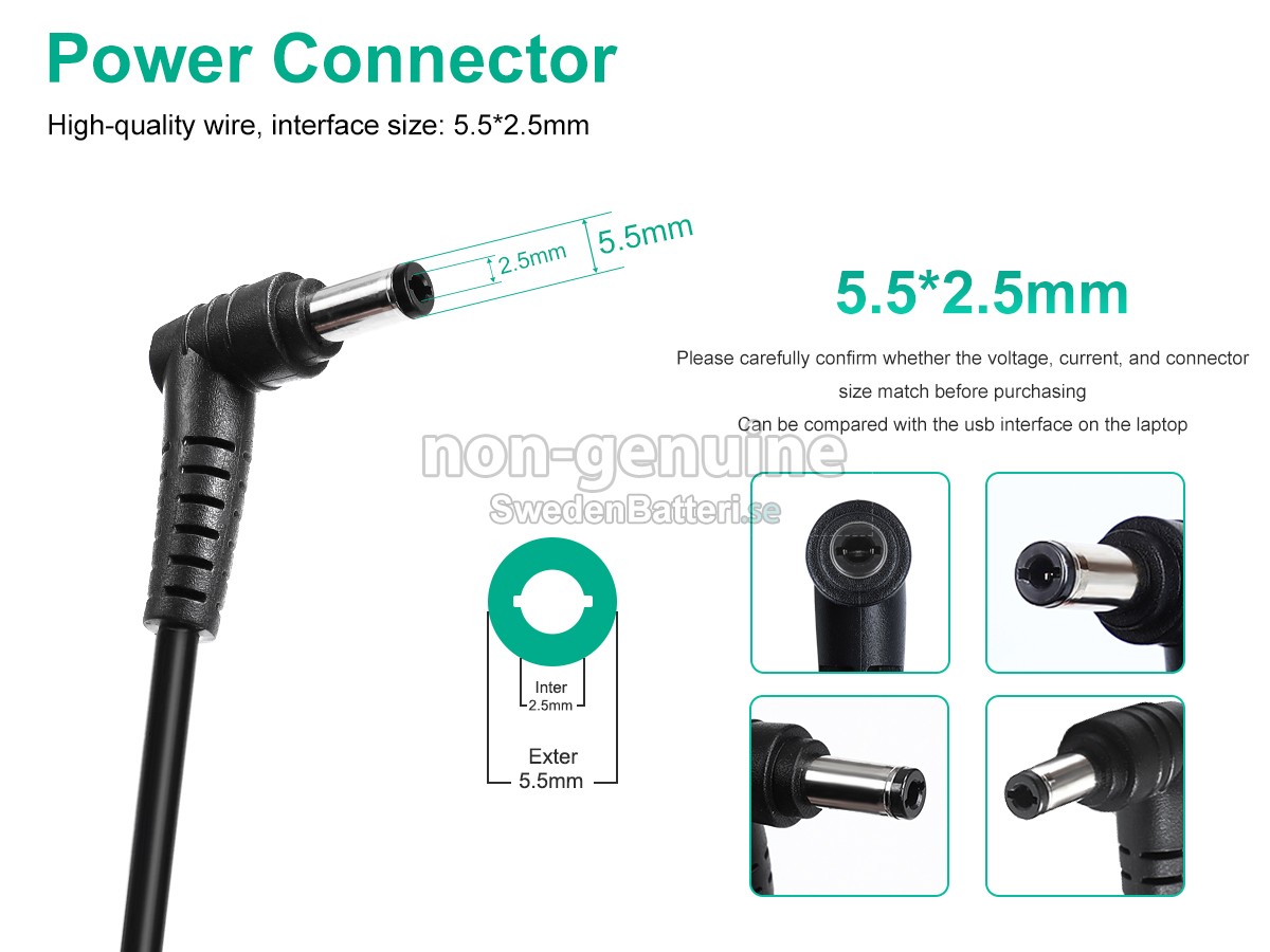 MSI A180A008L Laddare Nätadaper