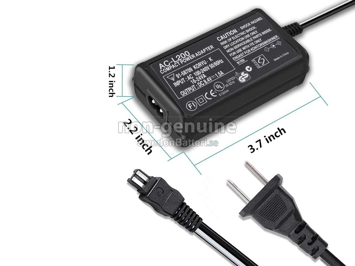 Sony HDR-CX Laddare Nätadaper