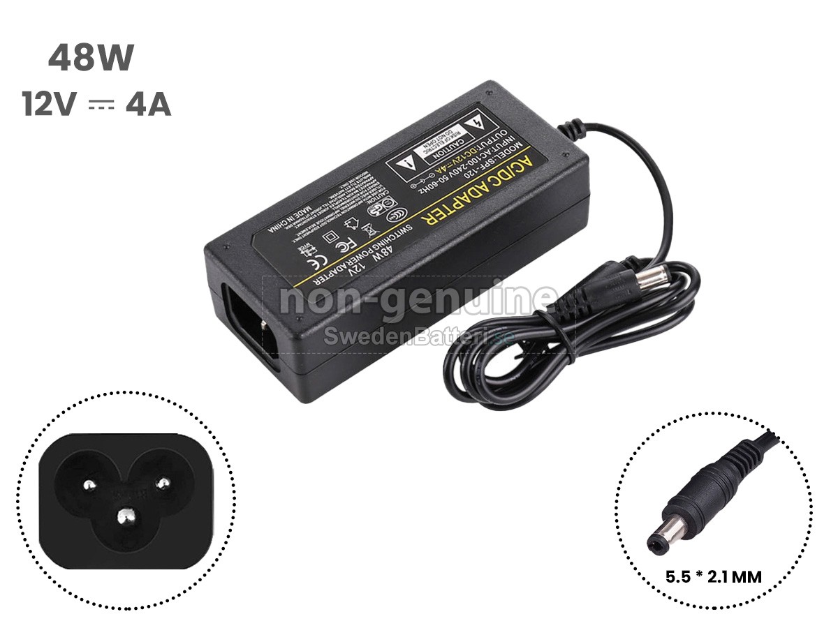 XiaoMi 12V 4A 48W 5.5 X 2.1MM Laddare Nätadaper