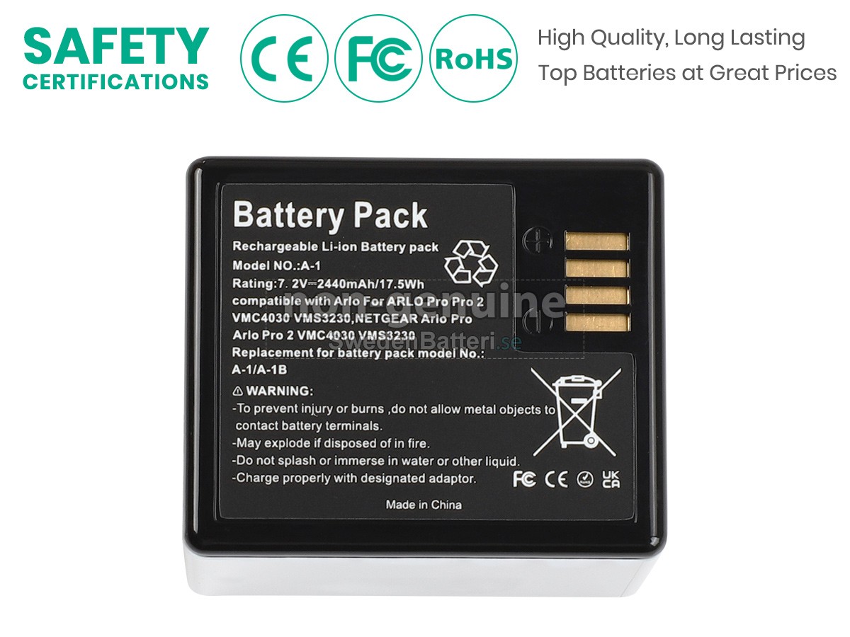 batteri till Netgear ARLO PRO