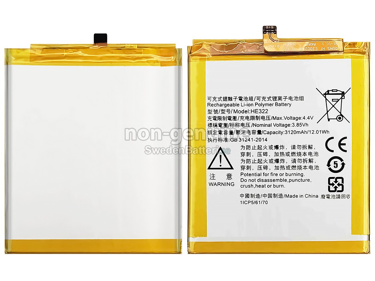 batteri till Nokia HE322