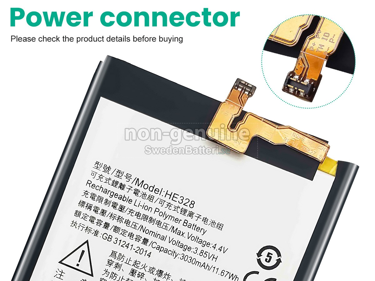 batteri till Nokia 8