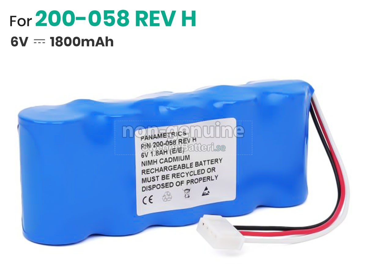 batteri till Panametrics KR1800SCE