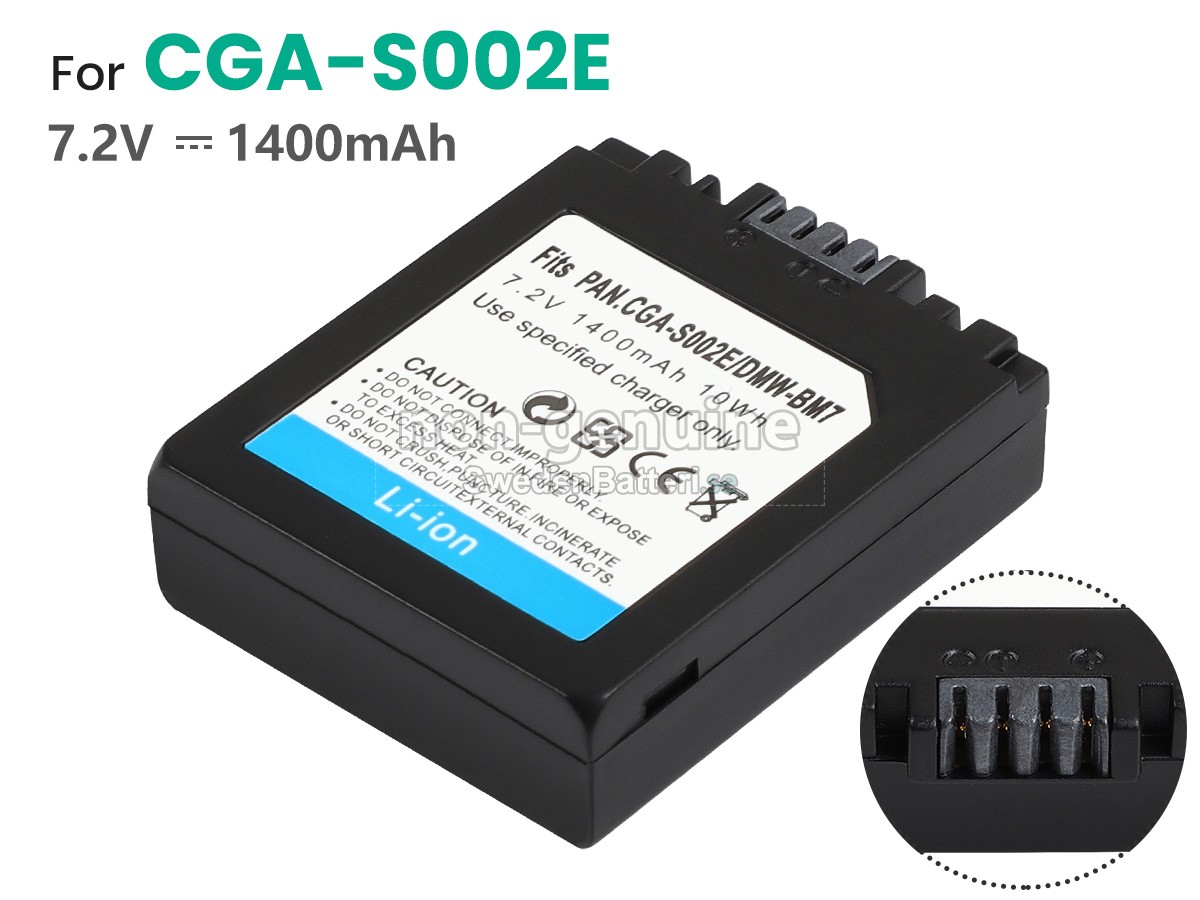 batteri till Panasonic CGA-S002A/1B