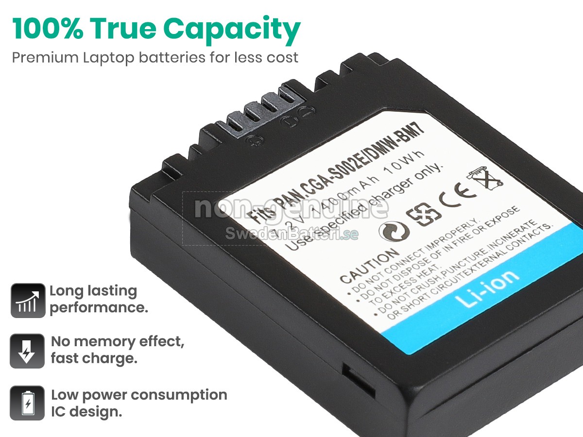 batteri till Panasonic CGA-S002A/1B