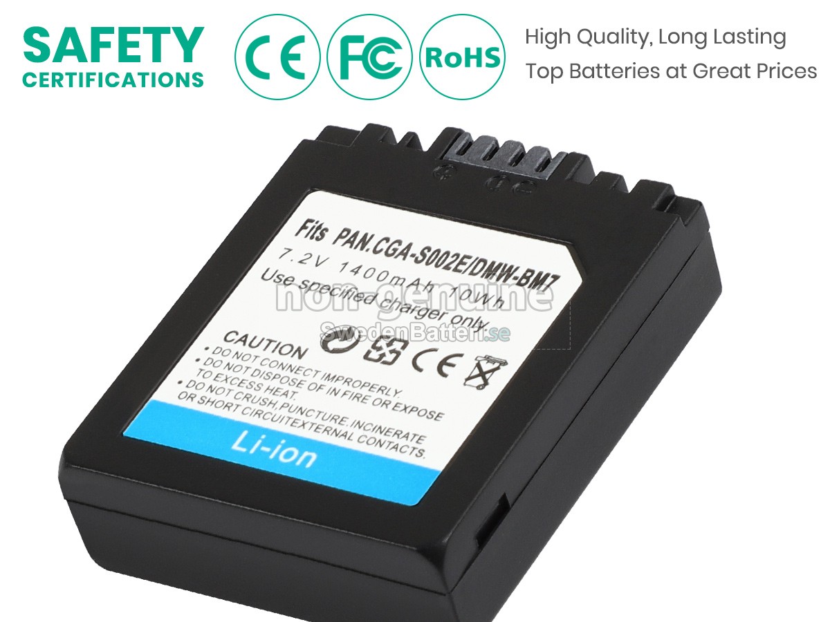 batteri till Panasonic CGA-S002A/1B