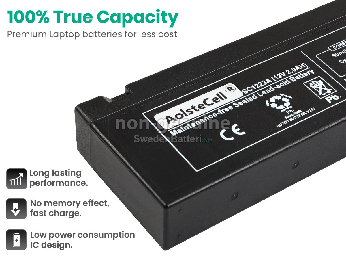 batteri till Panasonic LC-TA122PU