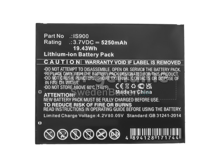 batteri till PAX A920C