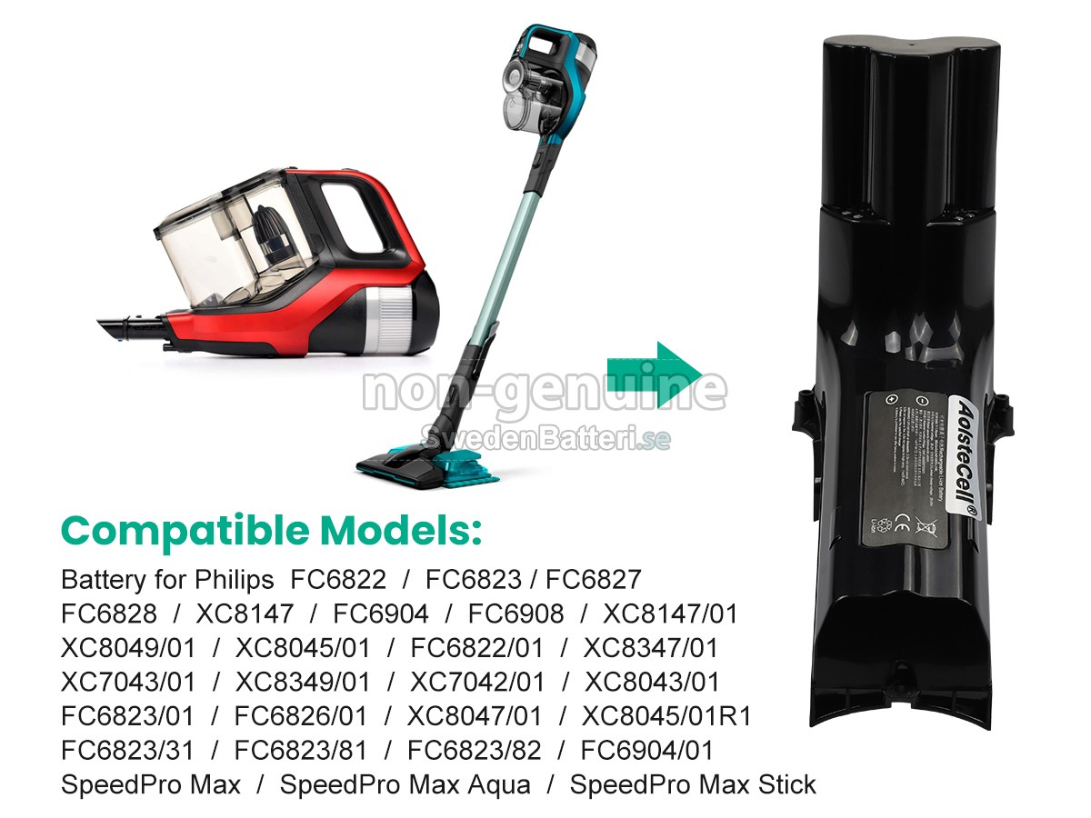 batteri till Philips FC6822