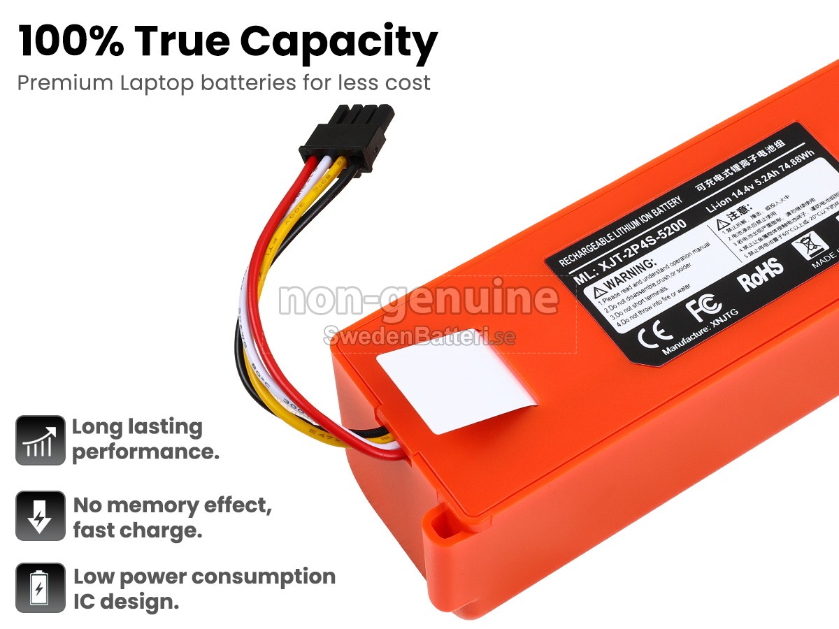 batteri till Roborock MOP 2 PRO PLUS