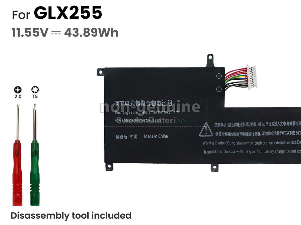 batteri till Rtdpart GLX255