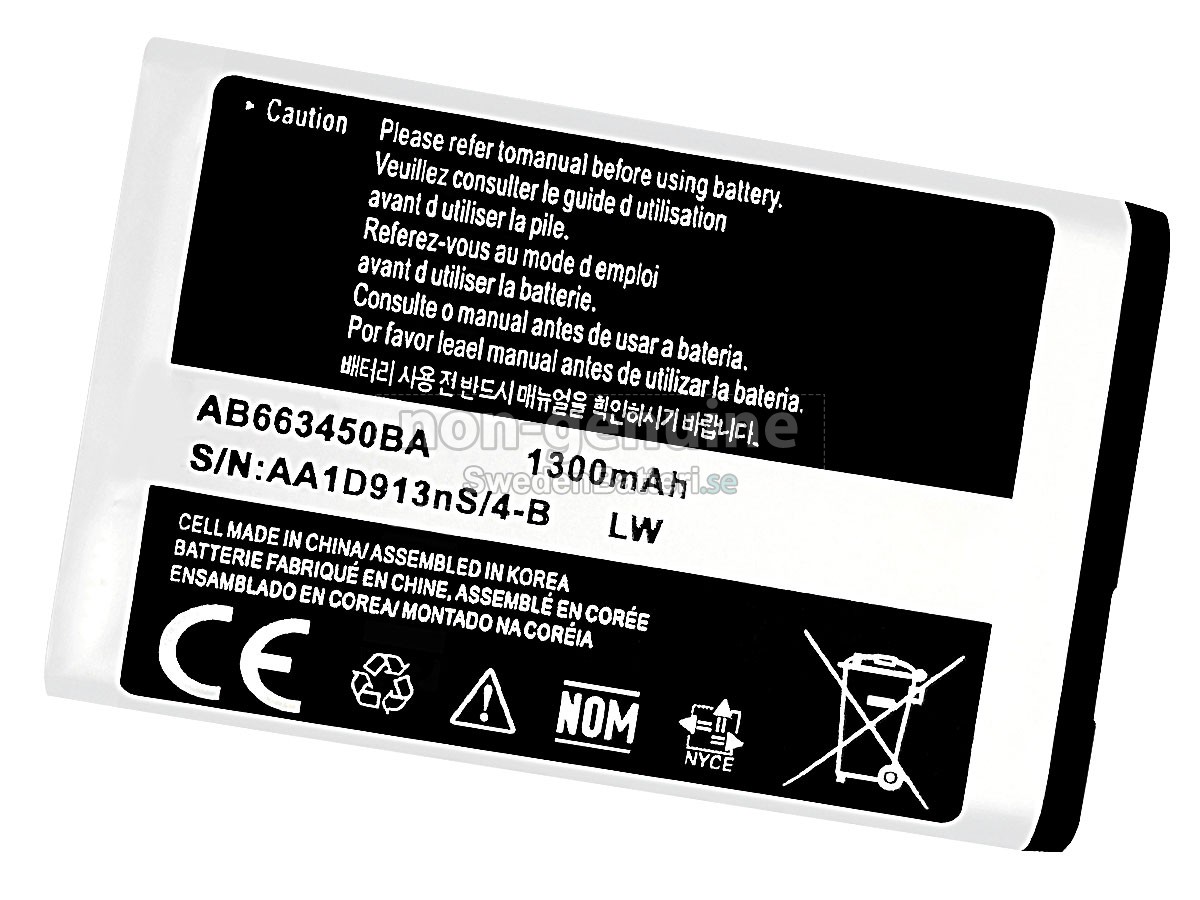 batteri till Samsung SGH-A847
