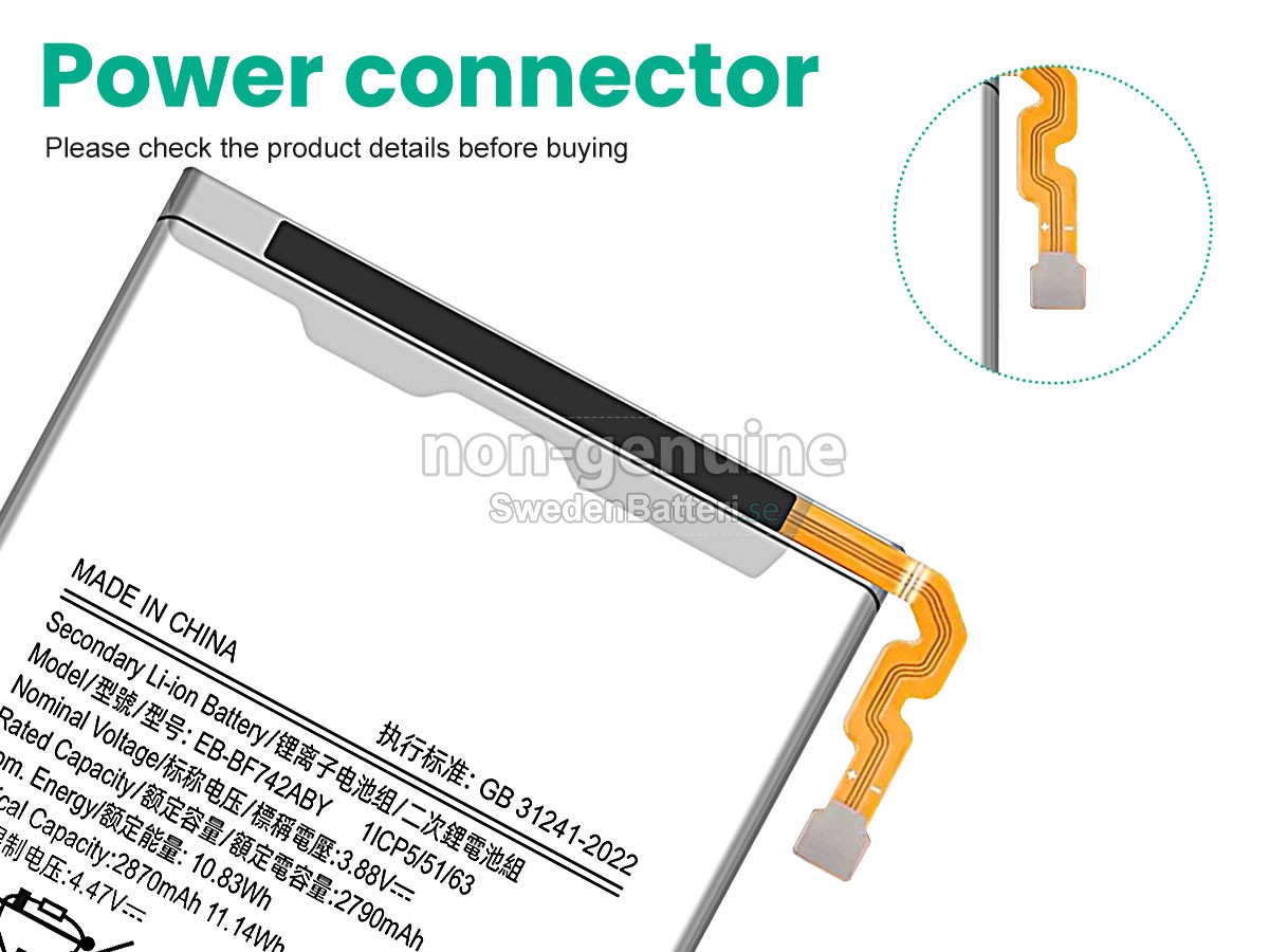 batteri till Samsung Z FLIP 6