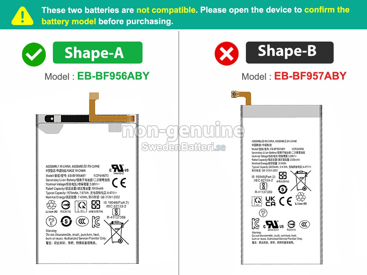 batteri till Samsung GALAXY Z FOLD 6 5G