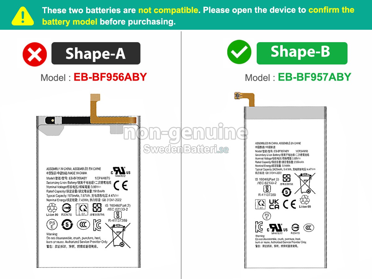 batteri till Samsung GALAXY Z FOLD 6 5G
