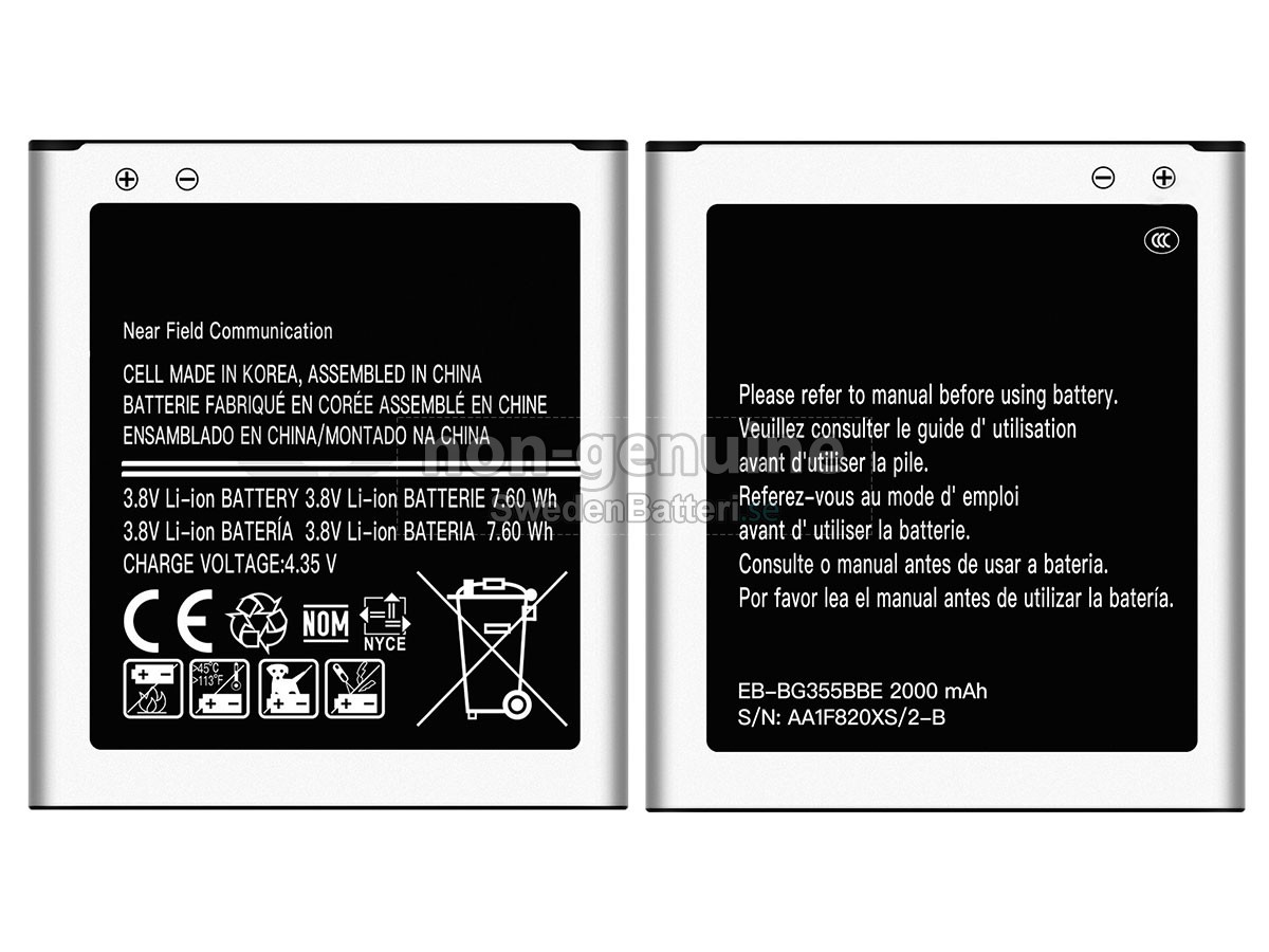 batteri till Samsung GALAXY CORE 2