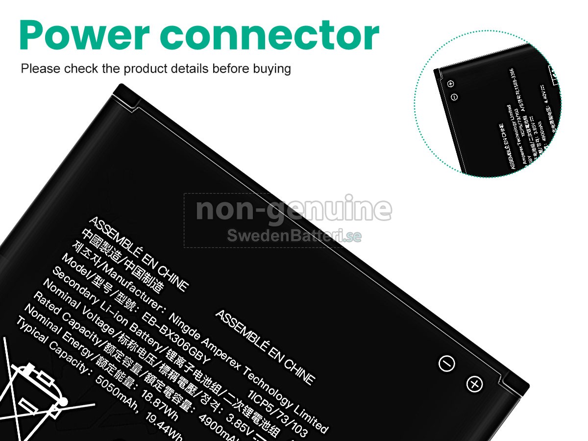 batteri till Samsung Galaxy TAB ACTIVE5 SM-X30