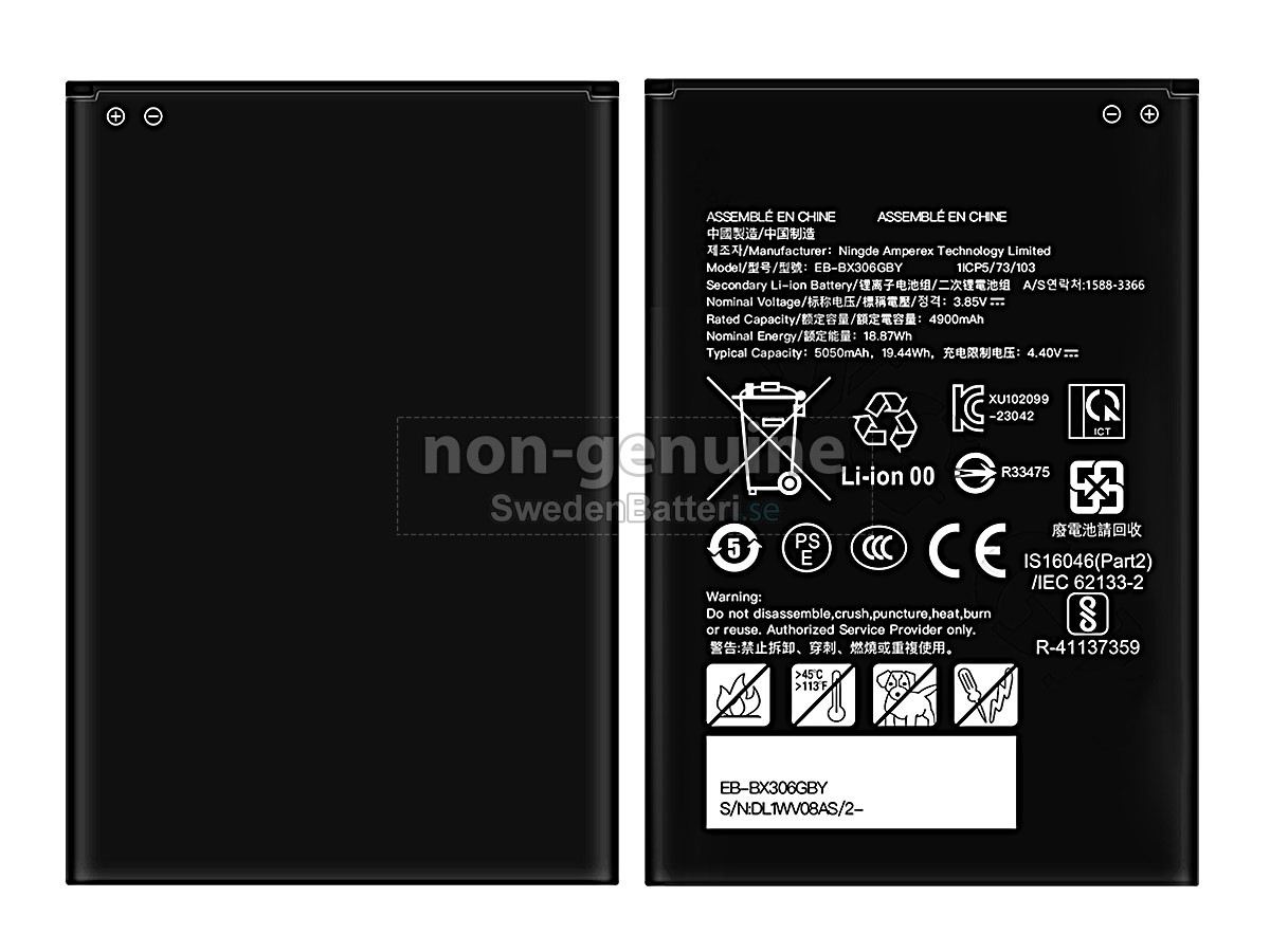 batteri till Samsung Galaxy TAB ACTIVE5 SM-X30