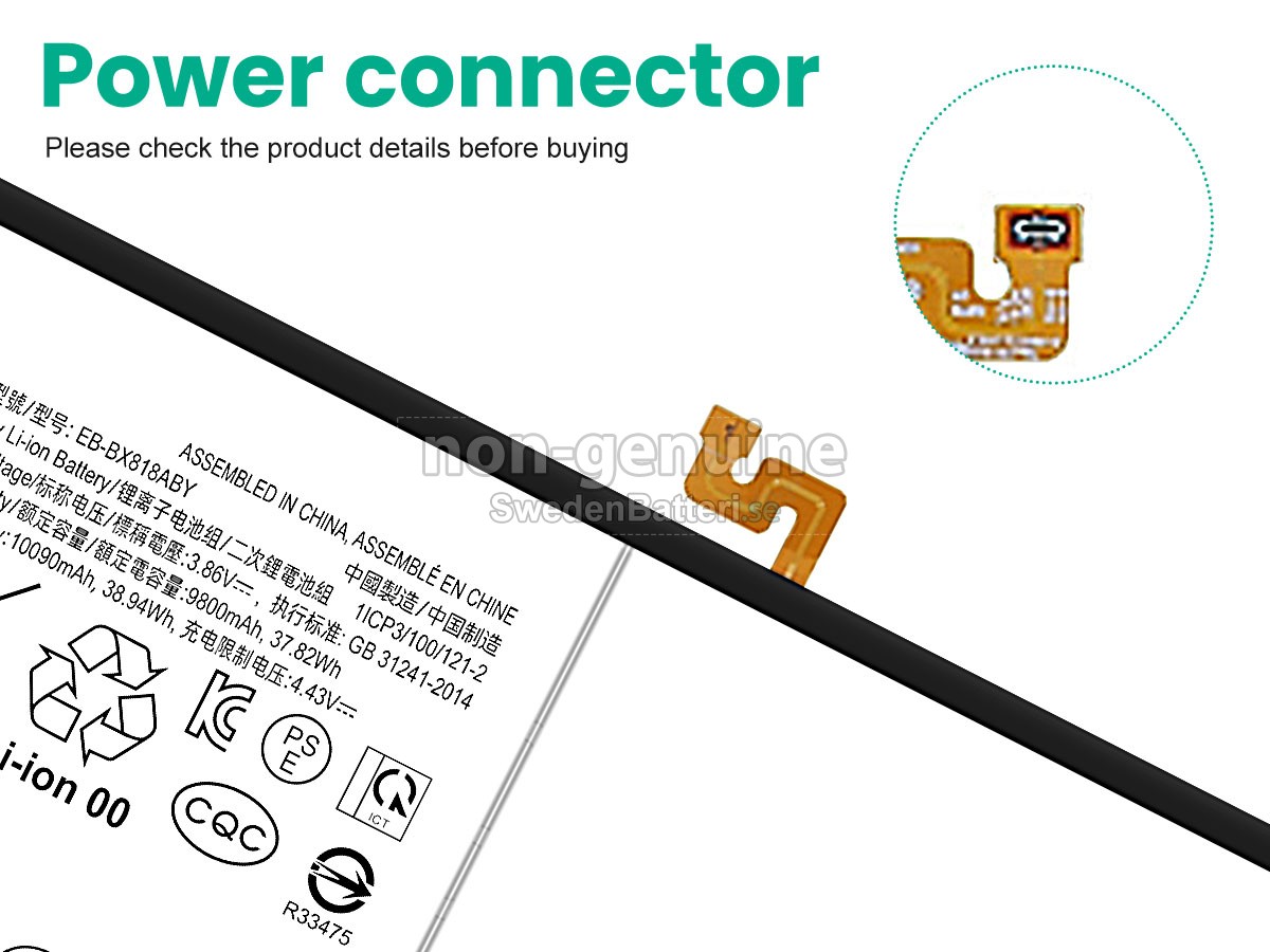batteri till Samsung Galaxy TAB S9 FE+ SM-X610