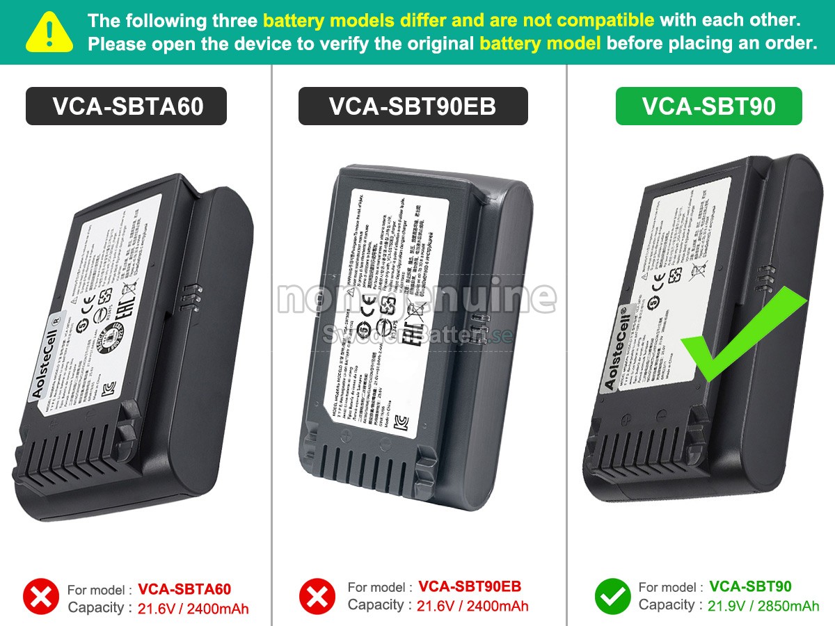 batteri till Samsung VS20T7511T5/AA