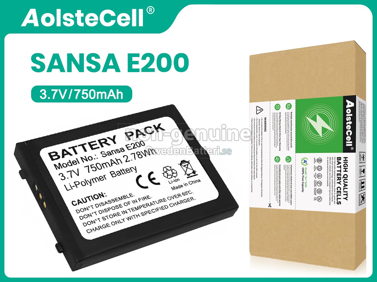 batteri till SanDisk SANSA E200