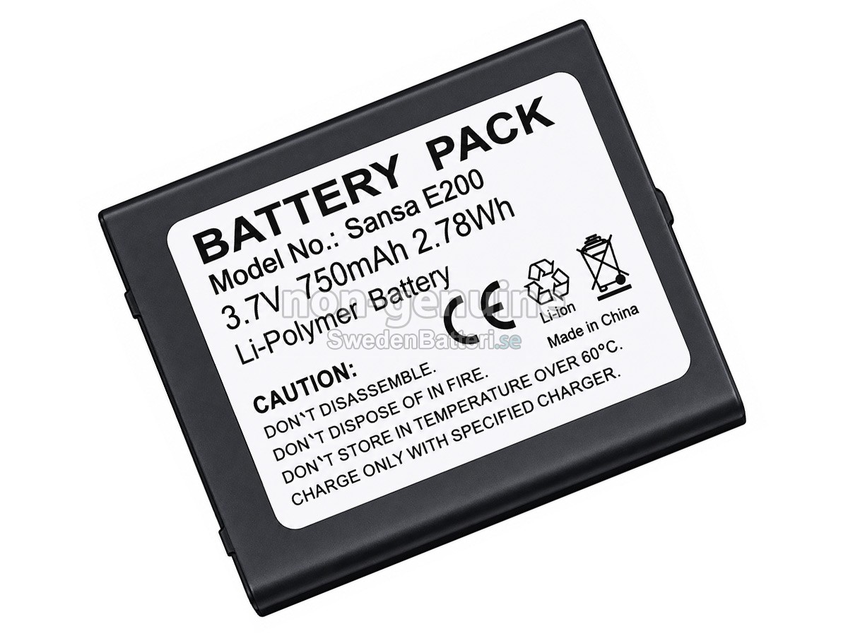 batteri till SanDisk SANSA E200