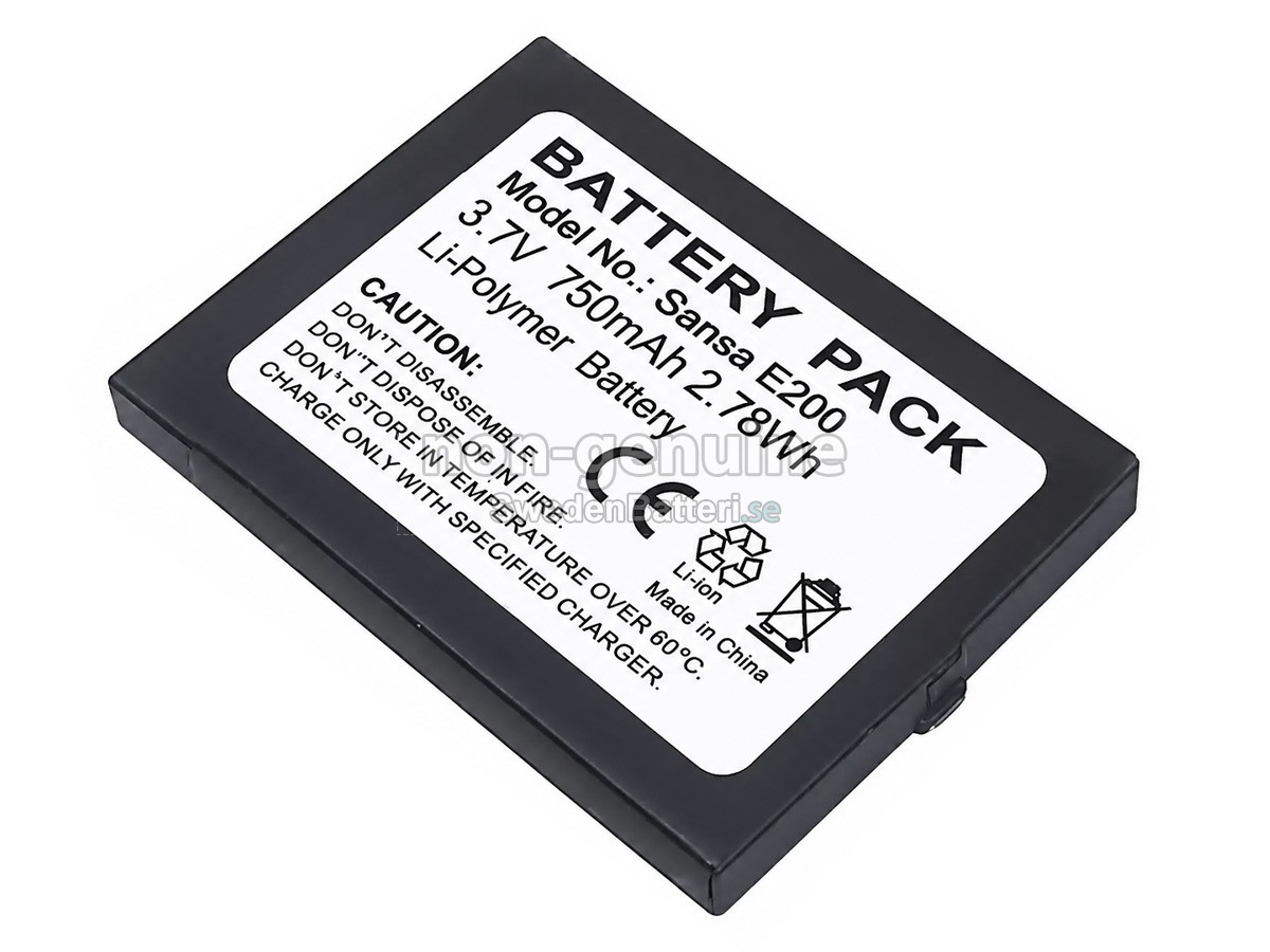 batteri till SanDisk SANSA E200