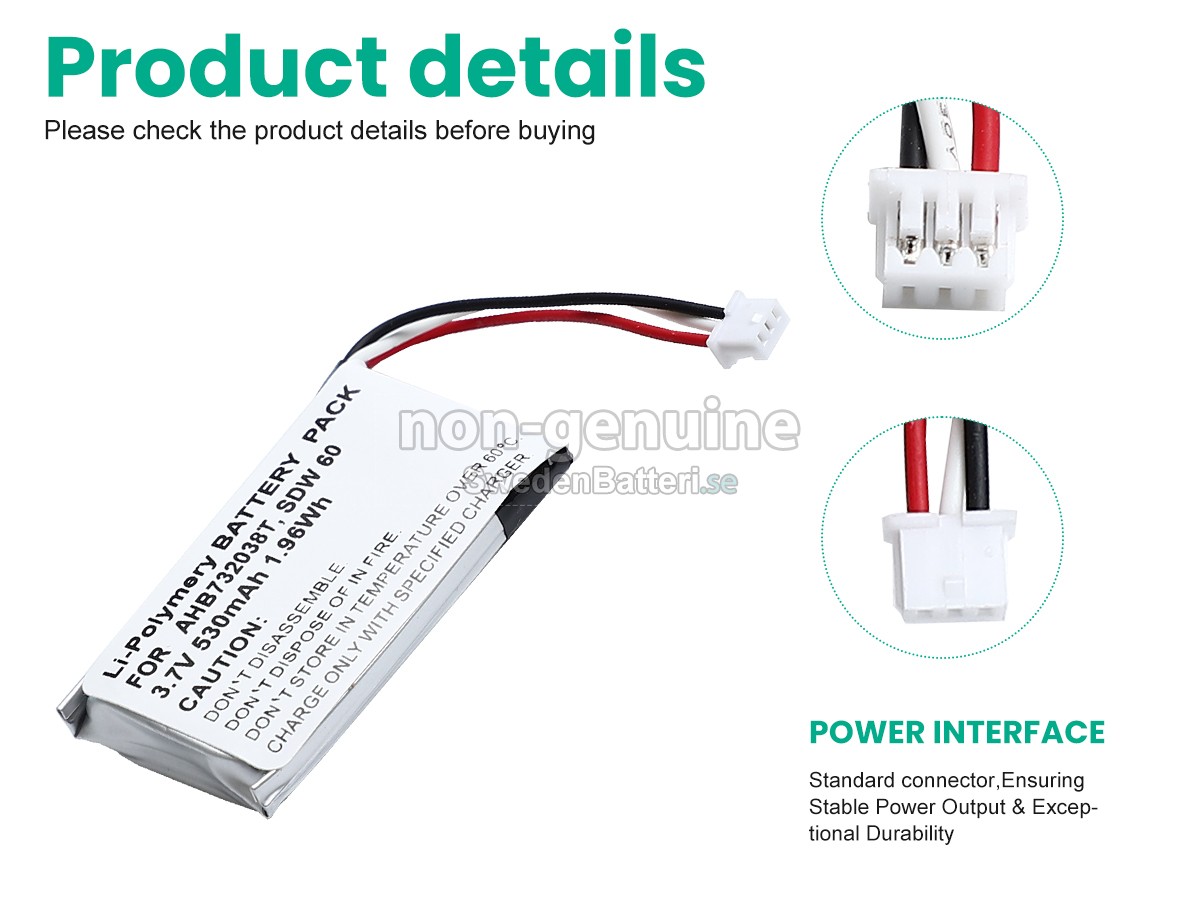 batteri till Sennheiser 1000807