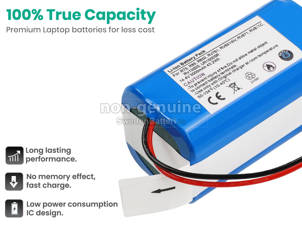 batteri till Shark RV912S