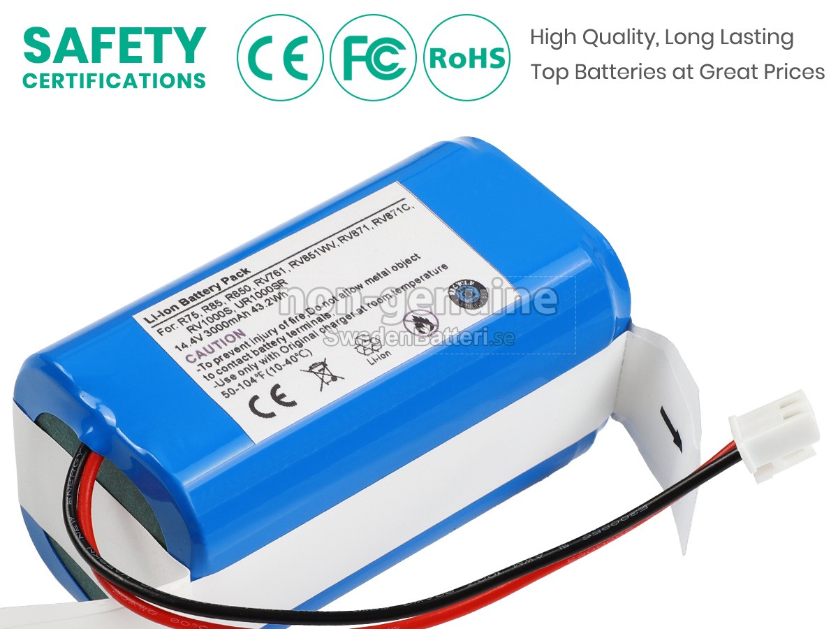 batteri till Shark RV912S