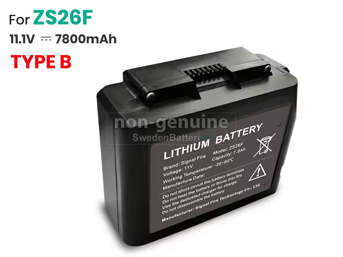 batteri till Signal Fire ZS26F