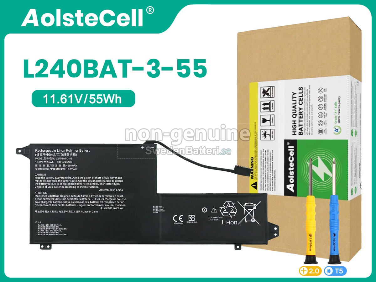 batteri till SYSTEM76 L240BAT-3-55